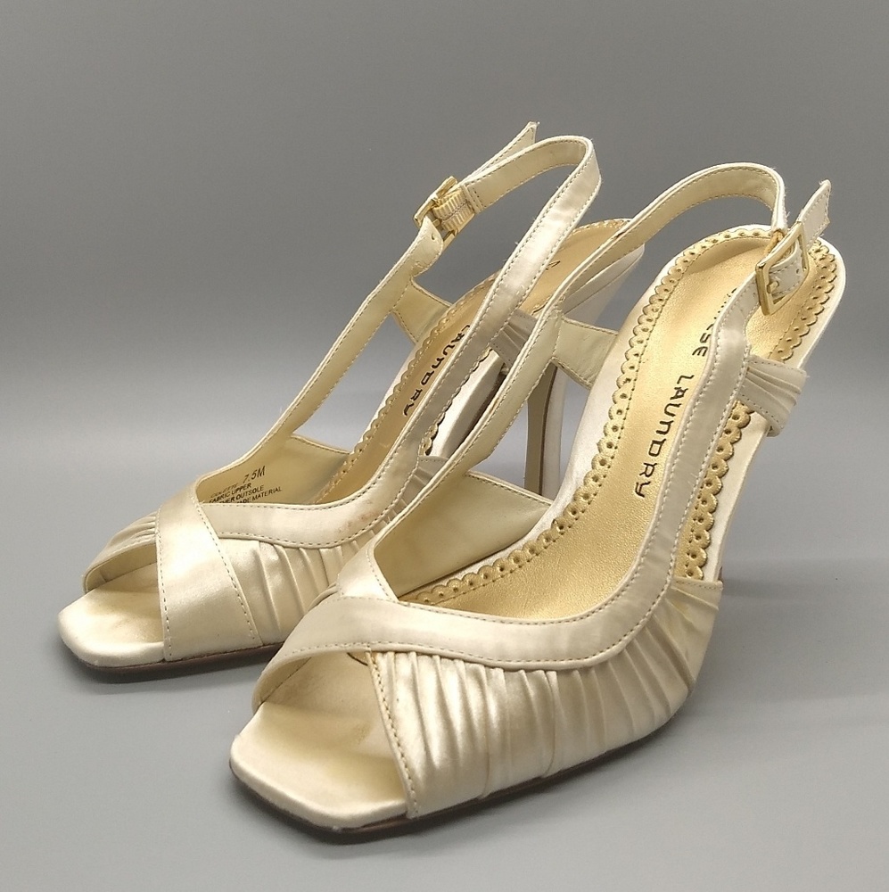 Dressy Square Peep Toe Heels